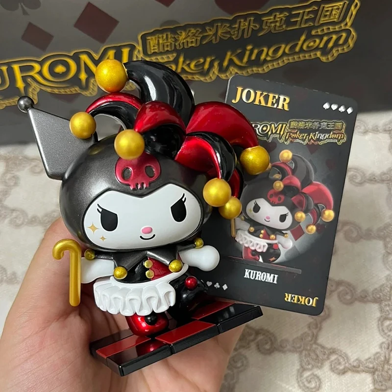 Nové poker Kingdom Kuromi postava Sanrio Originálny tajomný box roztomilé figúrky Kuromi zbierka Doll Blind Darček pre deti Špeciálne hračky