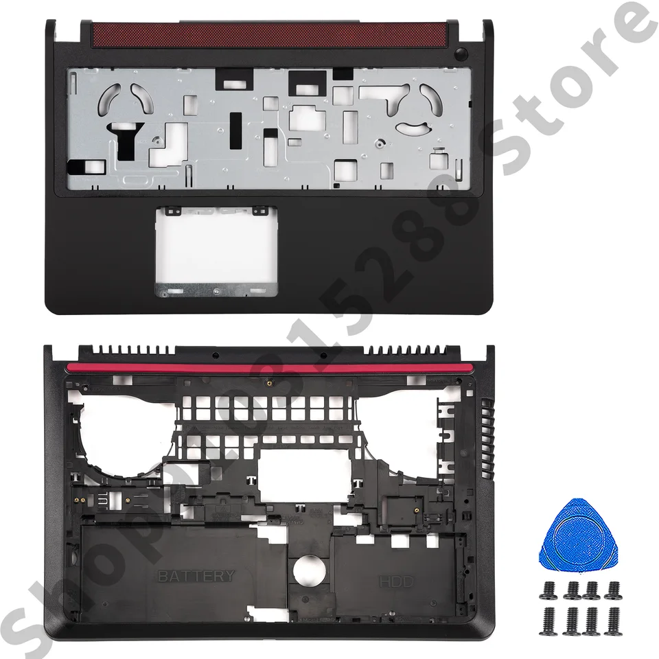Nové pokrývky notebooku pre Inspiron 15 7557 7559 5576 5577 P57F LCD zadný kryt spodný puzdro 0043WX 0t9x28
