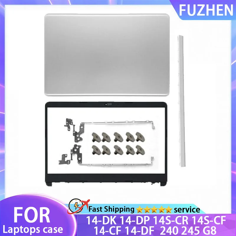 Nové pre HP 240 245 G8 14-CF 14-DF 14-DK 14-DP 14S-CR 14S-CF NAPOŽITOK LCD LCD Zadný kryt/predný rám/pánty/kryt nápravy