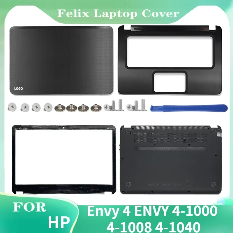 Nové pre HP Envy 4 Envy 4 1000 4-1008 4-1040 NAPOŽITÝ LAPTOP LCD Zadný kryt predného rámu Palmrest Spodné puzdro 692381-001 14 palcov