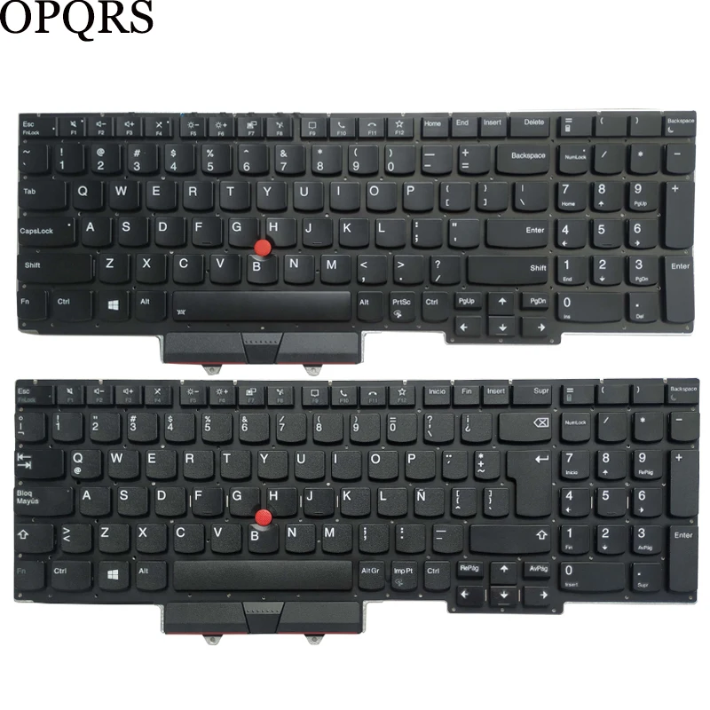 Nové pre spoločnosť Lenovo ThinkPad E15 Gen 2 (typ 20T8 20T9 20TD) US/Latin LA/Španielsky sp/francúzsky fr Azerty laptop Keyboard