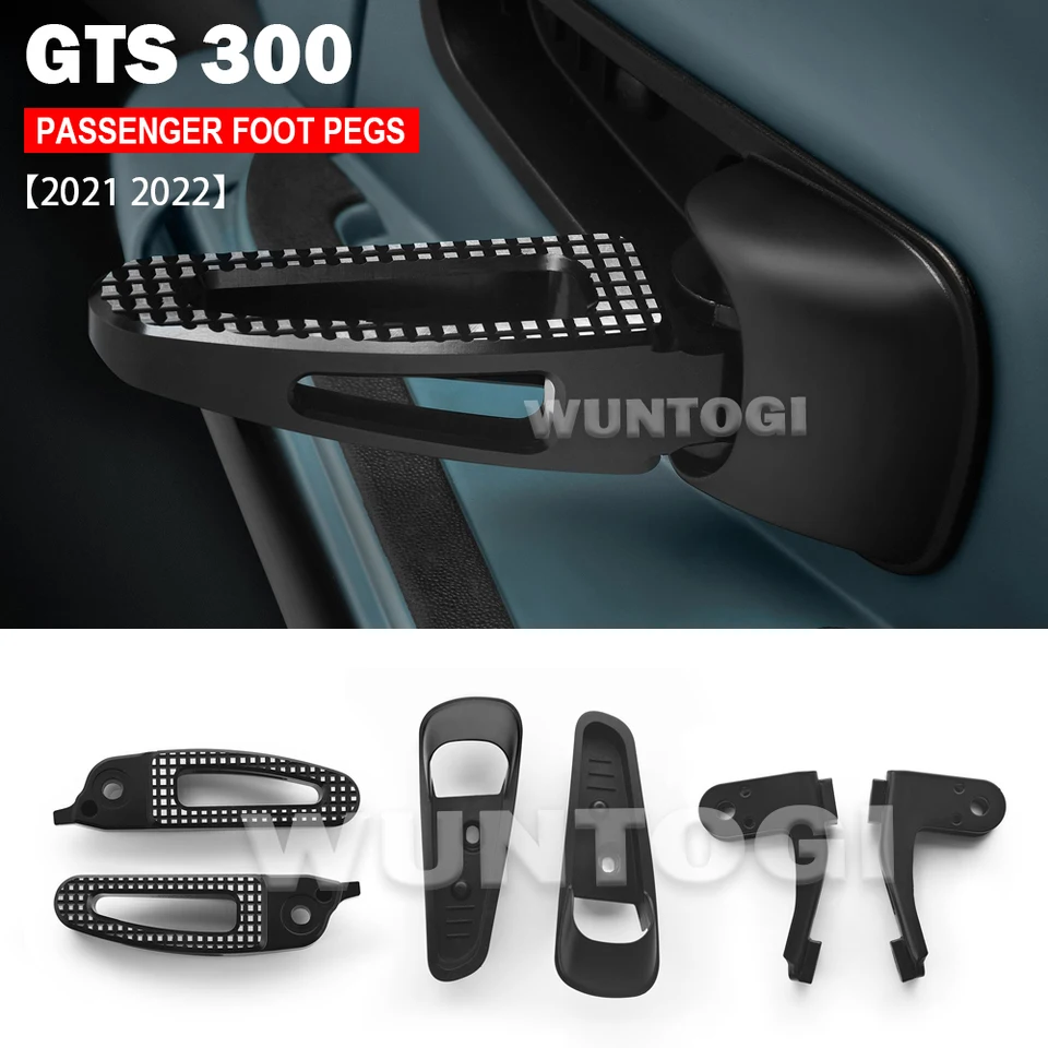 Nové pre Vespa GTS 300 GTS300 2021 2022 Motocyklové príslušenstvo Foot Rests Pedály Zadná hranica Hliníka Footpeg Cootpeg Pegs