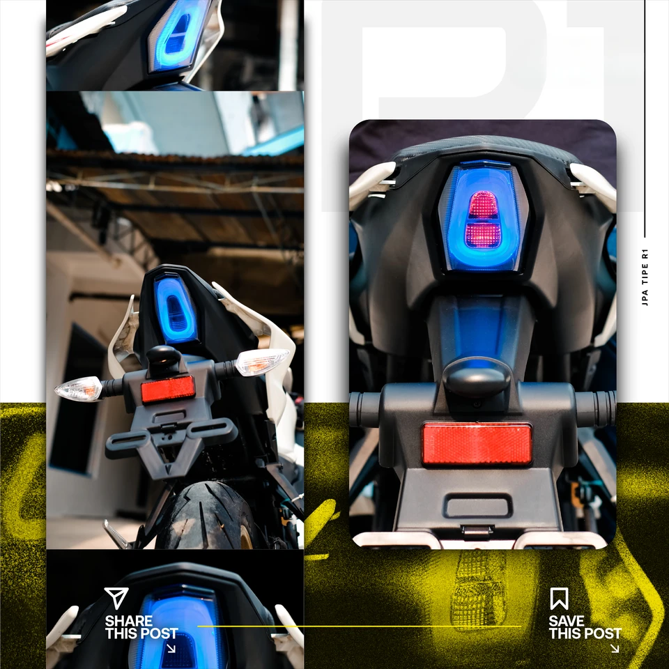 Nové prelomenie motocyklového zastavenia Light Tail Lamp pre Yamah R15 2020 V3 R15 V4 R15M V4 2018 Príslušenstvo 2021 Dizajn
