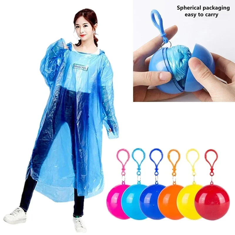 Nové prenosné jednorazové kľúče kľúče kľúče kompresia loptička vrecko Outdoor pre dospelých, závesný poncho kempingový výstroj