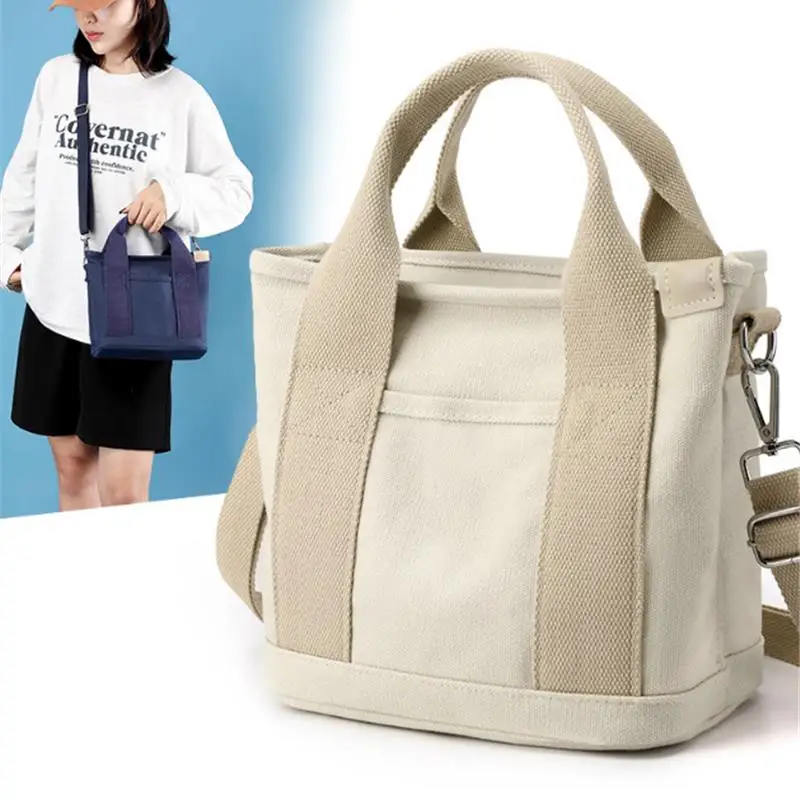 Nové príležitostné tote veľké kapacity vrecko na rameno nylon vodotesné plátno kabelka jednoduché módne tašky pre školáčku