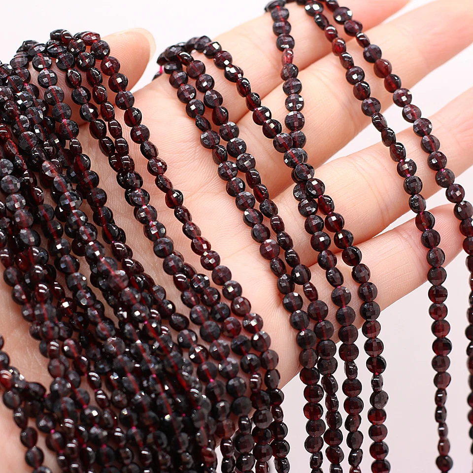 Nové prírodné granátové jablko kamenné korálky obludné garnet Loose Spacer Pirálky pre ženy