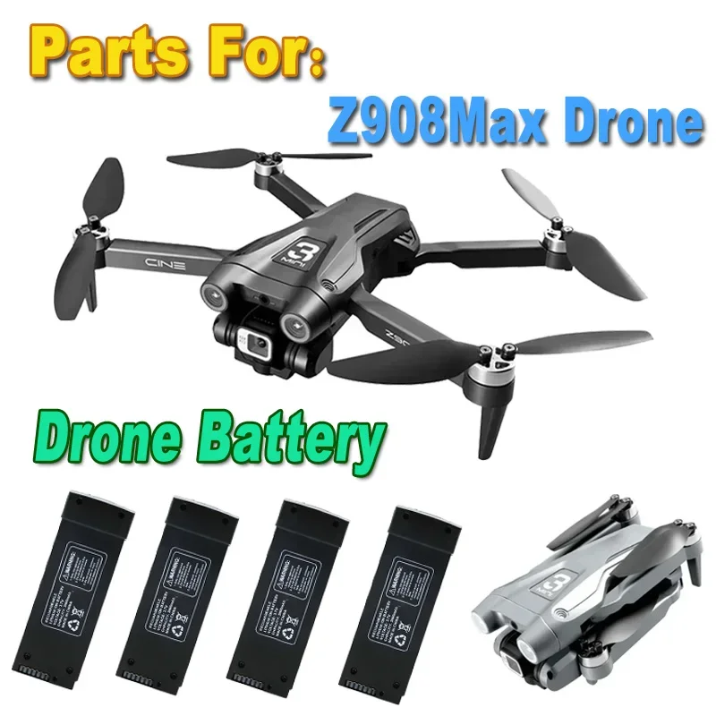 Nové príslušenstvo pre batérie Z908Max 3,7 V 2000 mAh pre Z908 Pro Drone Battery Quadcopter Výmena príslušenstva Flying 15 minút