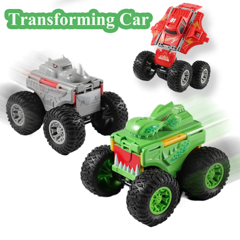 Nové príšerné auto obojstranné transformácie Transformation Truck Štyri kolies Hnačka zotrvačnosť