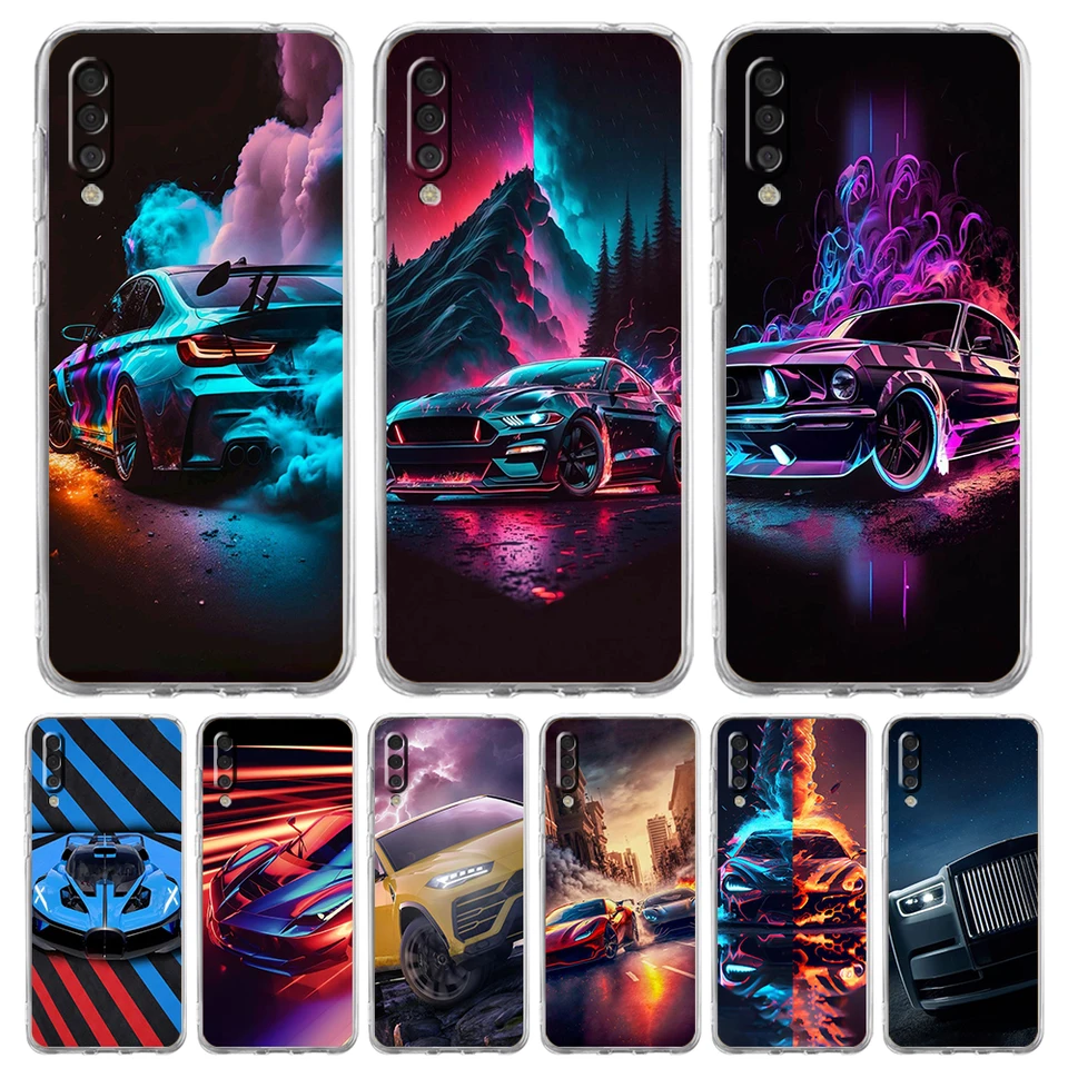 Nové puzdro na telefónne vozidlo Transparent Puzdro pre Samsung Galaxy A12 A22 A50 A50 A40 A10 A20 A30 A02 A03S A04 Cover Silikone Shell