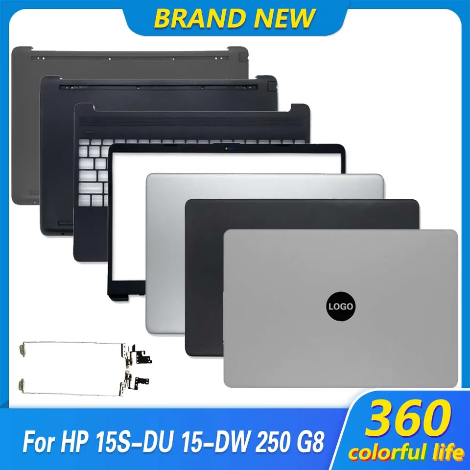 Nové puzdro pre notebook pre HP 15-DW 15S 15S 15-DY 250 G8 LCD zadný kryt predného rámu Palmrest Spodný spodný puzdro Horný panel Topcase 15.6