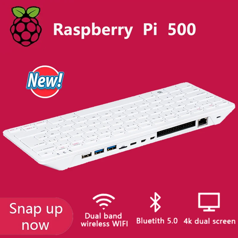 Nové Raspberry Pi 500 Klávesnica hlavná doska všetko v jednom programovaní