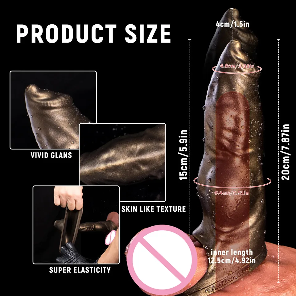 Nové realistické psie penis rukáv kohút kohút zväčšenie/predlžovanie kondómu Silikón dildo cover sexuálne hračky pre mužov oneskorenie ejakulácie xual hračky