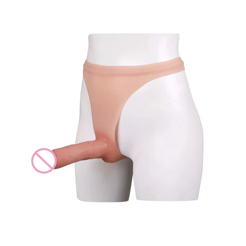 Nové realistické silikónové dildá pre mužov Koža Potiahnite si solídny penis dildo pre nohavičky Strapon nohavičky sexuálne hračky pre páry lesbické homosexuály