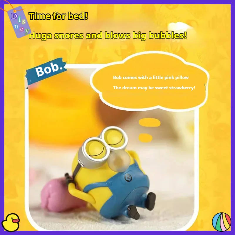 Nové roztomilé karikatúry Minions Decompression Toy Blind Box Banana prívesok Bob Stuart Kevin Kawaii Stlačte