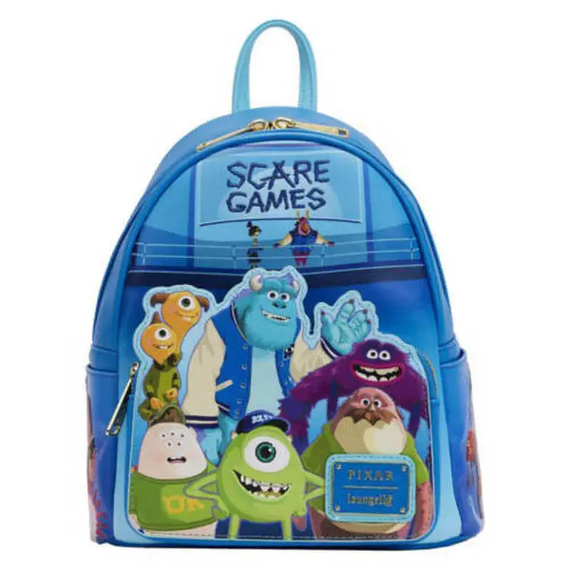 Nové salóniky Pixar Monsters University Scare Game Faux Leather Mini Batoh Cartoon Casual Bag Halloween Cosplay props darčeky