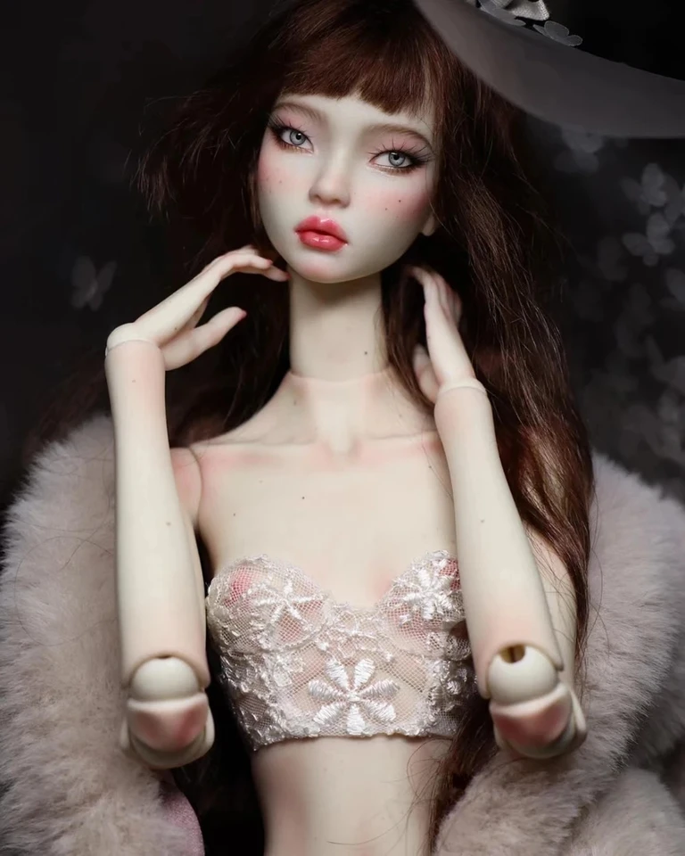 Nové SD 40 cm dievča BJD1/4-DIY Slim Mihui Amy Resin Model Action Dolol Vysoko kvalitná umelecká hračka makeup