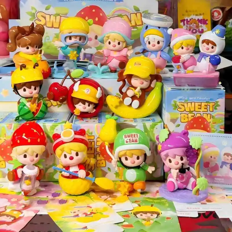 Nové sladké fazuľové ovocné svetové dobrodružné série Figury záhadná skrinka Akčná figúrka slepá skrinka kolektív roztomilý darček darček ornament