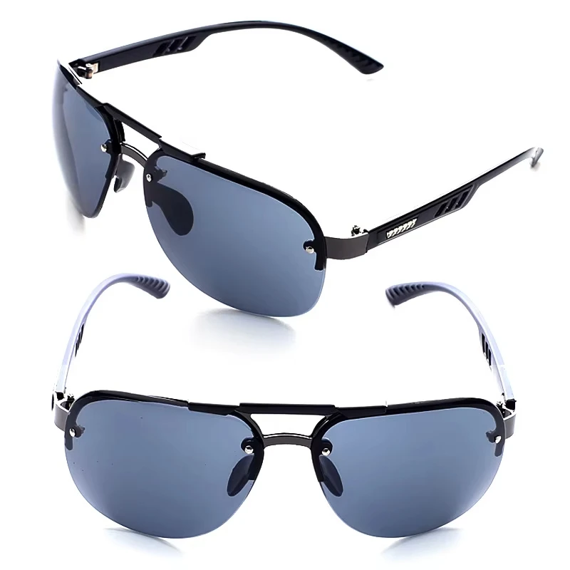 Nové slnečné okuliare UV 400 Vintage Punk Rimless obdĺžnik Men módne okulia