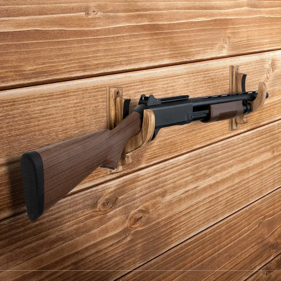 Nové stene namontované poľovné pištole z masívneho dreva Pušky Pušky Pušky Displej retro sword luk strelných zbraní Glock G17 M16 AR15 AR10 M4 AK47 Men
