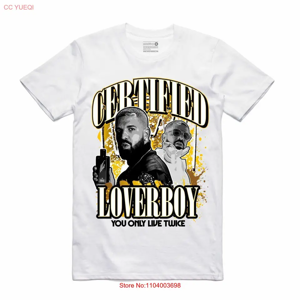 Nové streetwear na požiadanie Drake Live iba dvakrát biele tričko s malým tričkom malé
