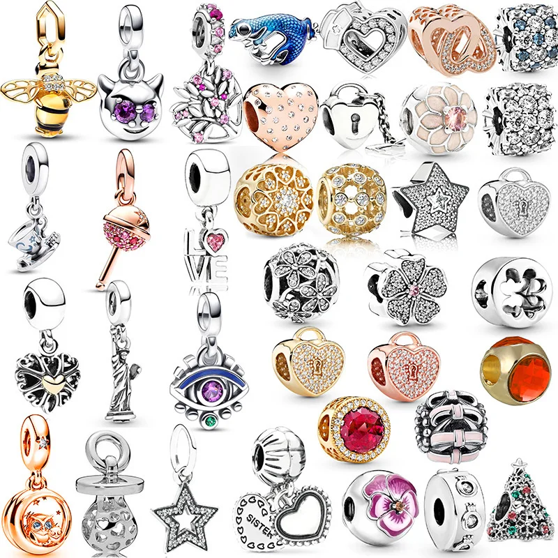 Nové strieborné včely prívesok Lollipop Charm Práce pre ženy pre ženy