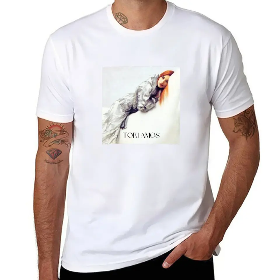 Nové Tori Amos malé zemetrasenie Kôň promo tlač Photo Tričko Čierne tričko Anime tričká pre mužov balenie