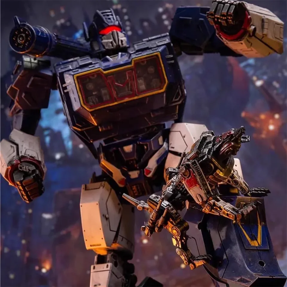 Nové transformácie hračky Thunder Warrior SX-02 SX02 Soundwave s Ravage Battle poškodený ver. Postava Sonic Warrior na sklade
