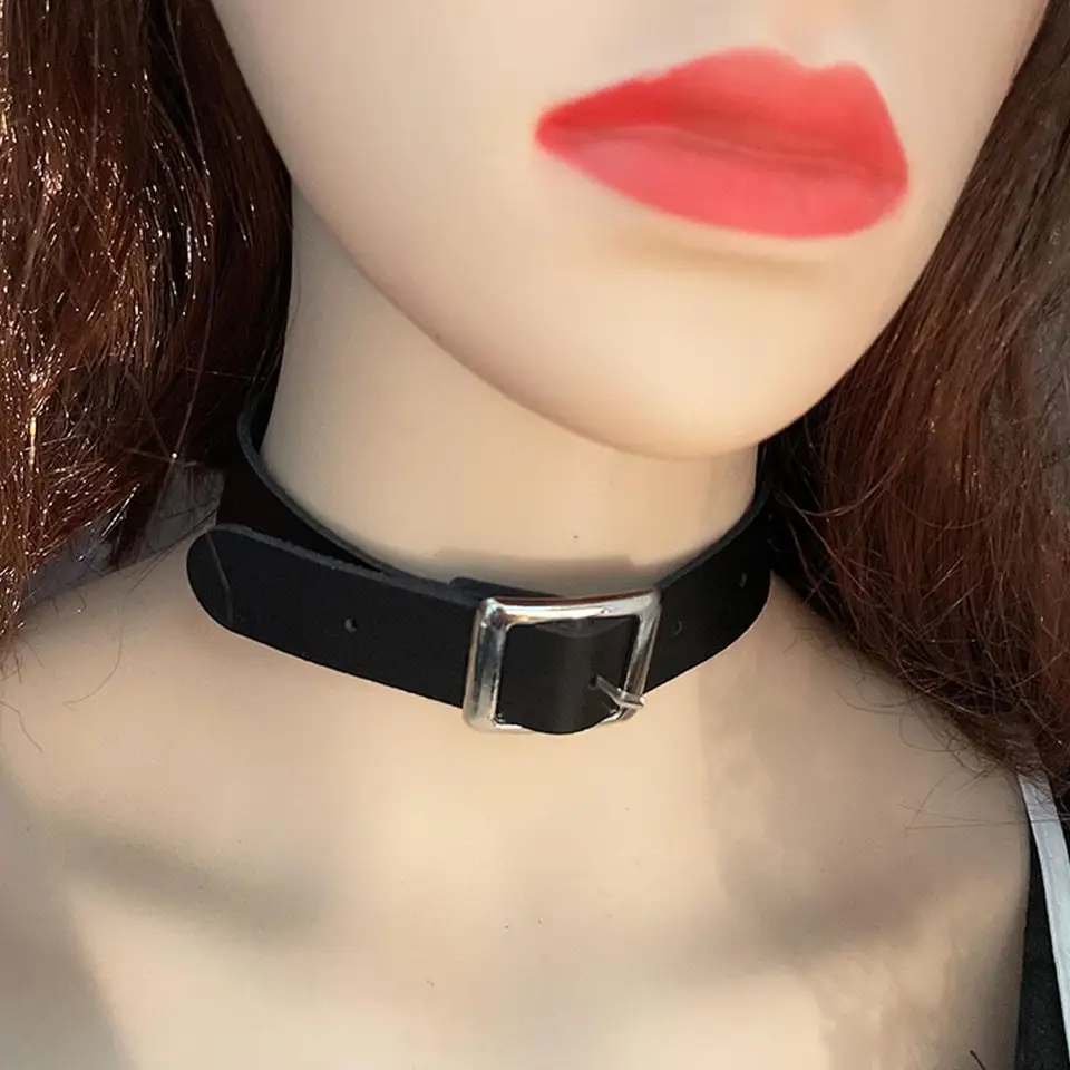 Nové trendy kožené lanové chokery Goth Fashion Design Golier Golier pre ženy Doplnky šperkov