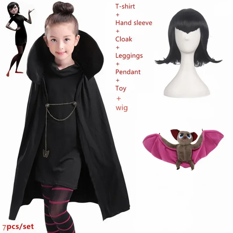 Nové vianočné halloweenske kostýmy pre dievčatá karneval hotel Transylvaniaing Mavis Cosplay luxusné šaty upírske dieťa Dospelý Wome Mn1