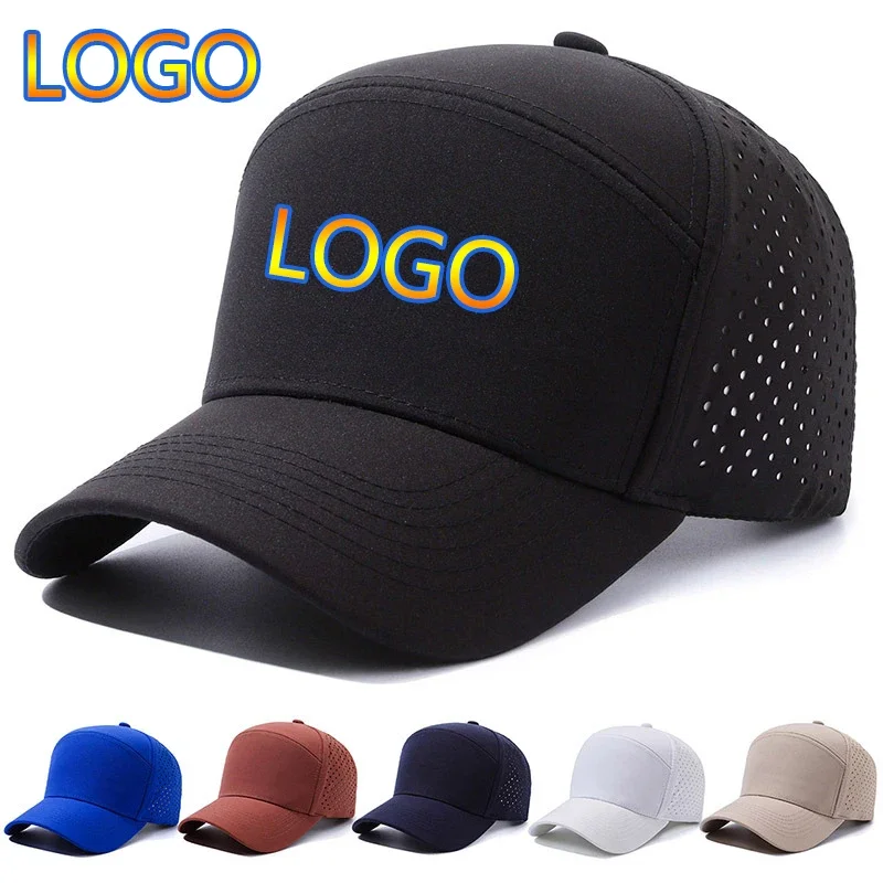 Nové vlastné logo unisex sieťové baseballové čiapky Outdoor Castwoor Muži nastaviteľné klobúky módne Ženy pevné farby Snapback klobúky