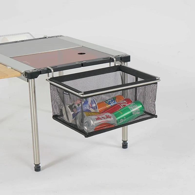 Nové vonkajšie IGT One Unit Basket Prenosné skladacie skladovacie skladovanie sieťoviny s povrchom IGT z nehrdzavejúcej ocele IGT Table príslušenstvo