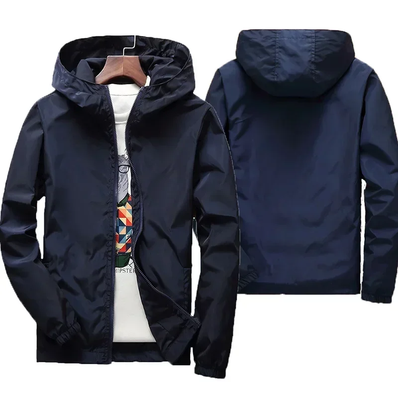 Nové vonkajšie turistické bundy Vodotesné kabáty s kabátom Windbreaker Men Autumn Príležitostné rybárske taktiky vojenské plné farebné bundy 7xl
