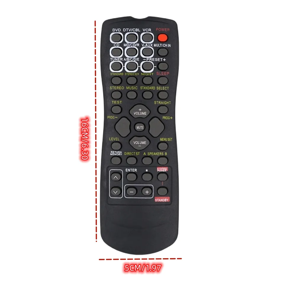 Nové vysoko kvalitné diaľkové ovládanie je vhodné pre Yamaha HTR-N5060 HTR-5740 HTR-5750