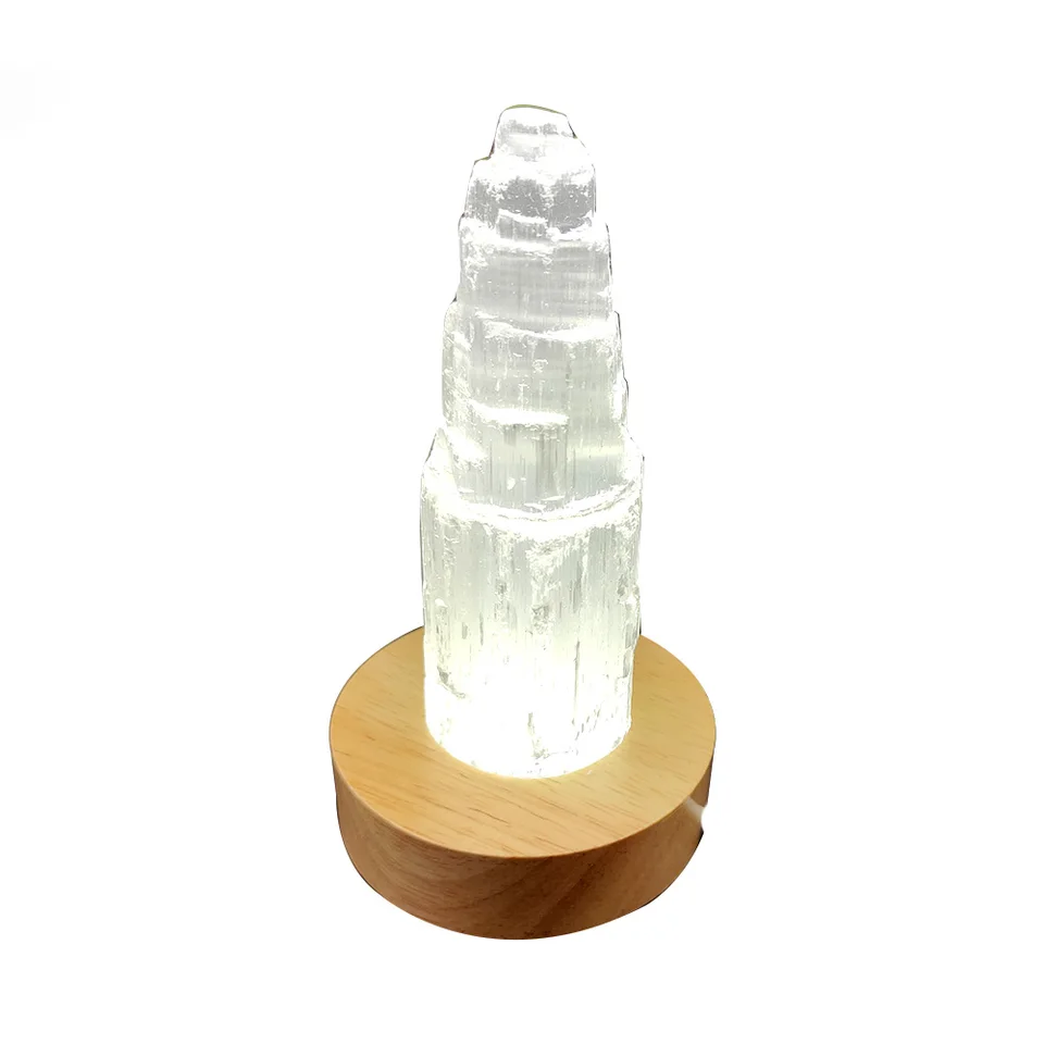 Nové výrobky Prírodný kremeň selenit Sadra Crystal Tower Lieda minerálny kameň Wicca Domovod dekorácie