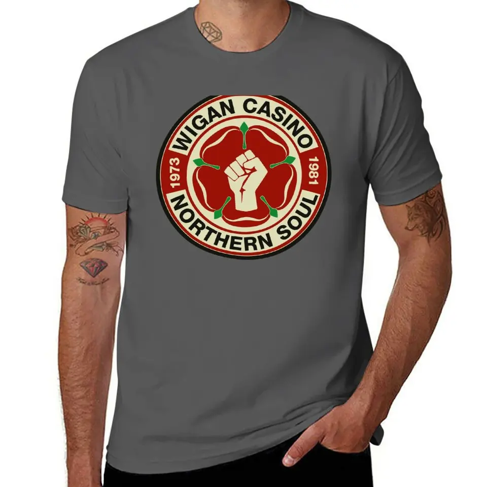Nové Wigan Casino Northern Soul Tričko kawaii oblečenie anime hippie oblečenie vlastné tričko Plain čierne tričká Men
