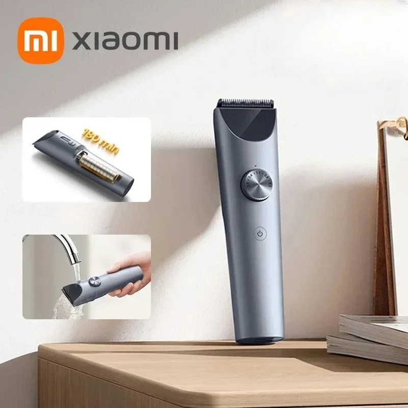 NOVÉ Xiaomi Mijia Clippers 2 Clippers 2 Titanium Blade Men Sideburns Elektrický holiaci strojček bezdrôtové strihanie vlasov Barber Barber Cutter