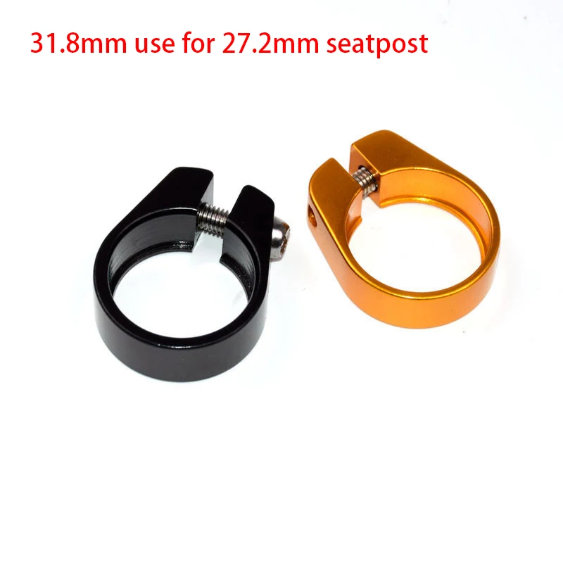 Nové zlaté hliníkové zliatiny Road Road Cyklistické sedadlá CLAMP CLAMP CLAMP CLAMP MTB CNC 31,8 mm Použite pre 27,2 mm sedadlo