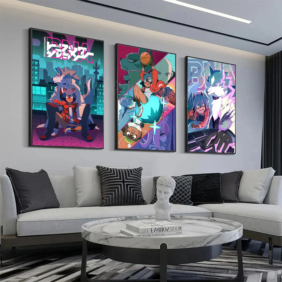 Nové zviera BNA Anime Plagát nástenné umenie Domáca výzdoba izba dekor digitálna maľba obývacia izba reštaurácia kuchyňa Art