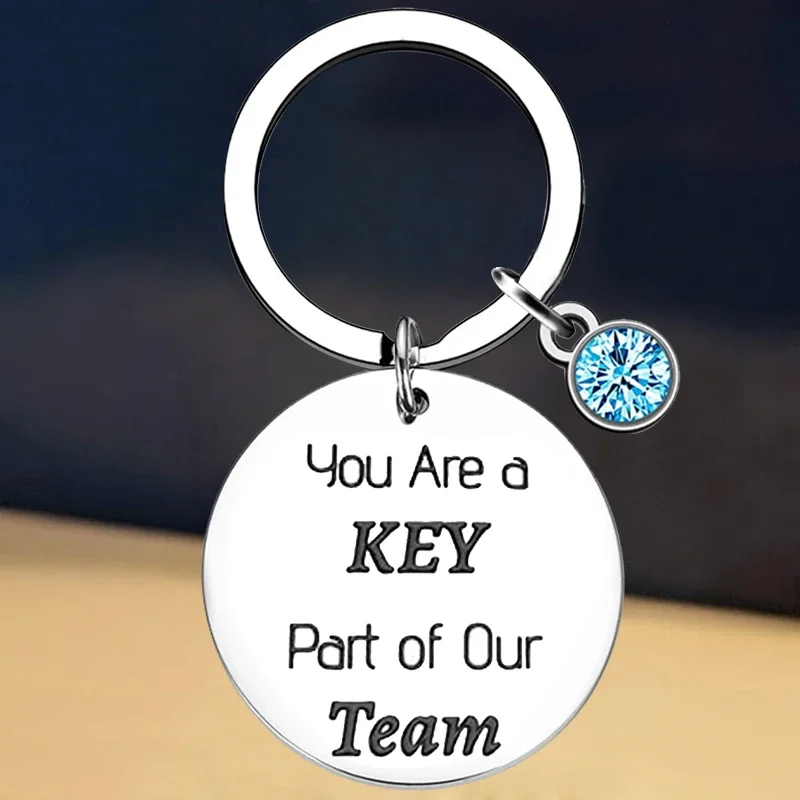 Nové ďakujem darčeky Keychain Zamestnanec Darčeky Darčeky Kľúčové prstene spolupracovník opúšťajú