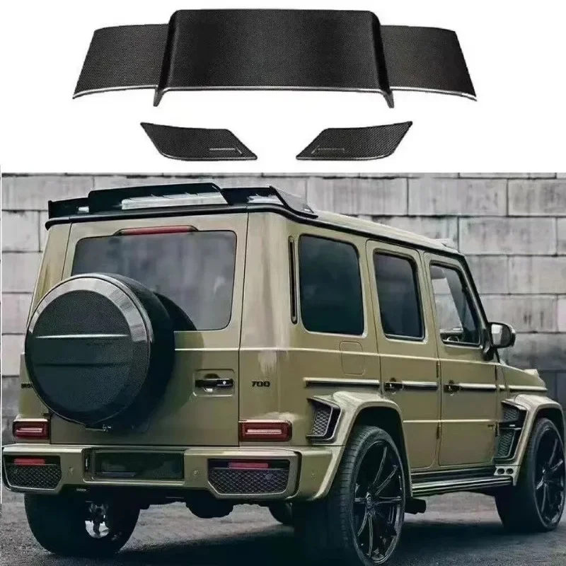 Nové！ pre Mercedes Benz G-Class W463 464 BRABUS Suché uhlíkové vlákno SPOILER SPOILER MODIFIKÁCIA MODIFIKÁCIA Fixných súprav tela krídla