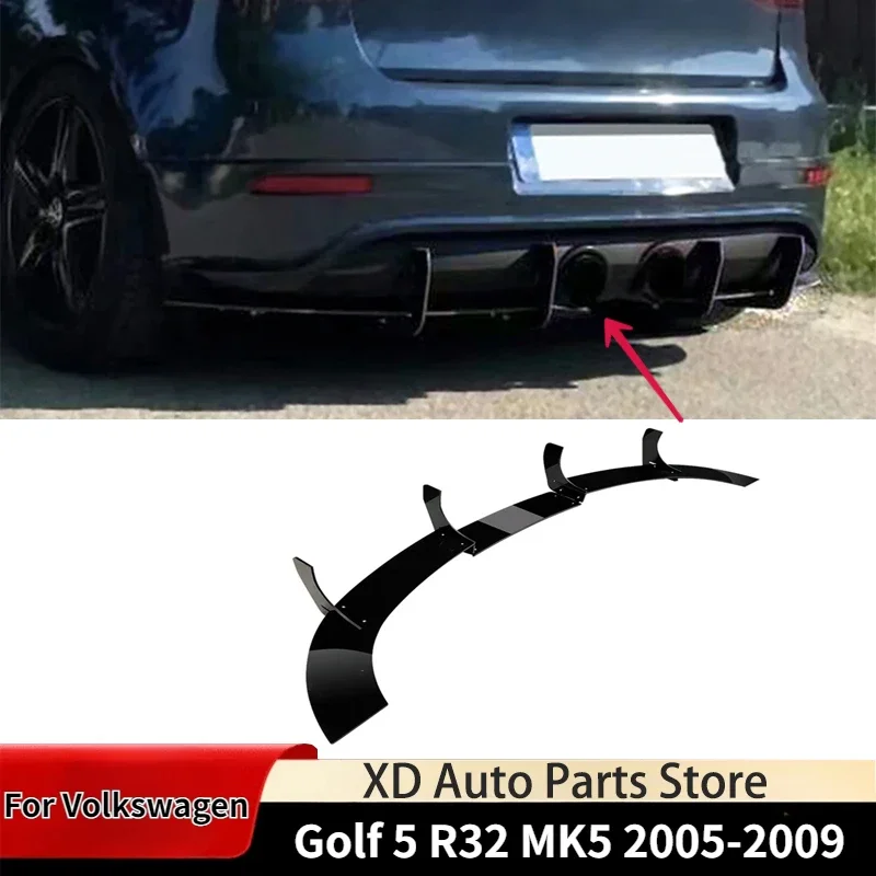 Nové！ pre Volkswagen Golf 5 R32 MK5 2005-2009 Zadný nárazník na nárazníky Difúzor Splitter Splitter Splitter Body Body Body Accessori