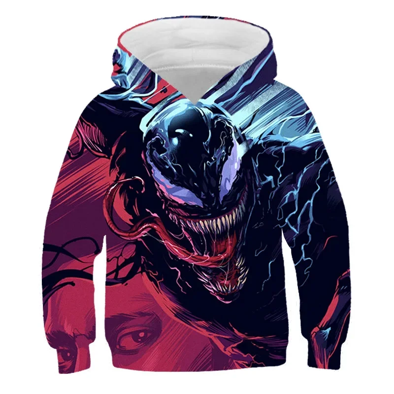 Noví chlapci Venom mikiny Detské mikiny mikina mikina chlapci dievčatká jar jesenný kabát deti s dlhým rukávom Príležitostné zvrátenie detského oblečenia