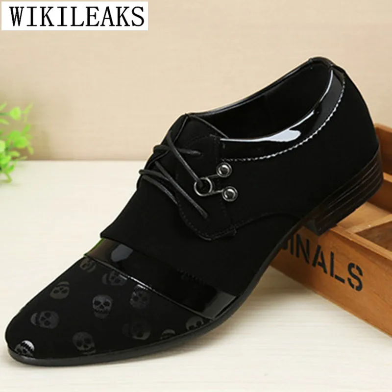 Noví dizajnéri Men Formálne svadobné topánky luxusné značky Men Obchod Oxford topánky pre mužov Sužné kožené šaty topánky Zapatos de hombre