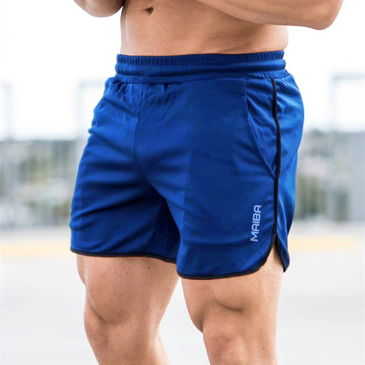 Noví muži fitness kulturistické kraťasy Muž letné telocvične tréning Muž Muž priedušná sieť rýchle suché športové bežecké joggerové krátke nohavice