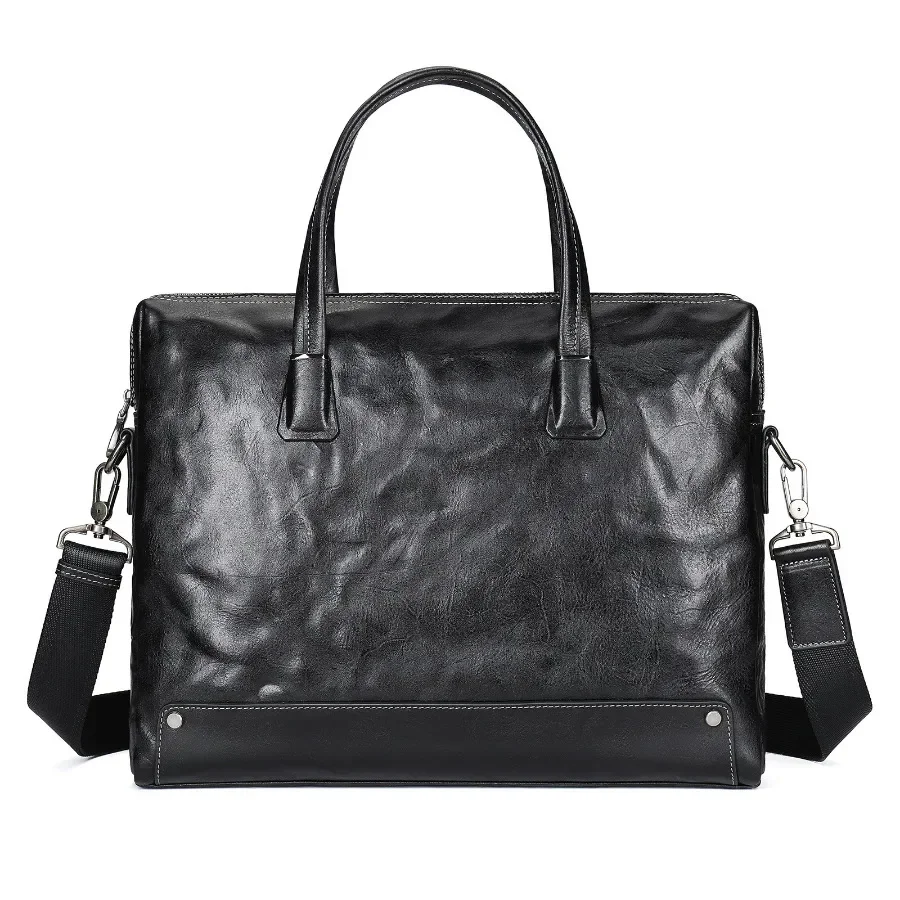 Noví muži Men Messenger Bag Real Cow Leather