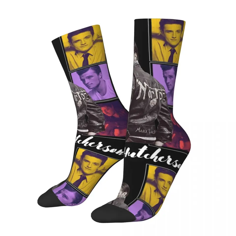Noví muži Muži ponožky Harajuku Josh Hutcherson píšťalka ponožky Polyester Sport Dámske ponožky jar leta jesenná zima zima