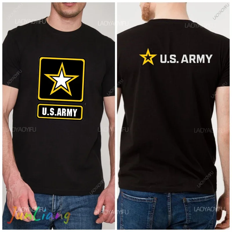 Noví módne príležitostné muži 100% bavlna Nové americké letectvo USAF Logo Cool americkej armády Tričko Air Force Marines Marines Vojenské pánske oblečenie