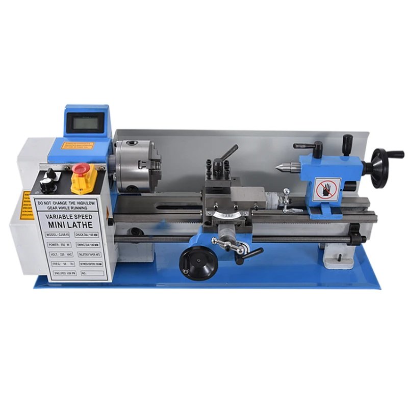 NOVÝ 0618 110V/220V MINI LATHE STREEBTOP kov kovový sústruh Nástroj DOMÁCNOSŤ DIY DIY MALÉ ZÁVEREČNÉ OCELO