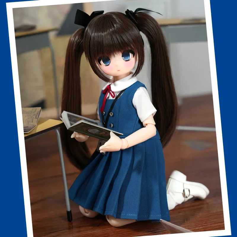 NOVÝ 1/4 IMOMODOLL Maru Head Originálna mäkká gumová biela/hnedá pleť tela DIY Girl Hračky Dievajte hraním domu mjd bjd Doll Adsessory
