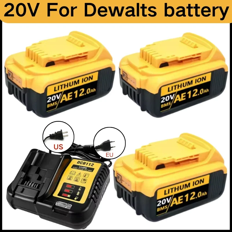 Nový 100% originálny 12000 mAh 20V dehydratácia napájacieho nástroja batéria DCB206 20V 12.0AH batéria DCB206 20V batérie DCB205 DCB200 DCB201